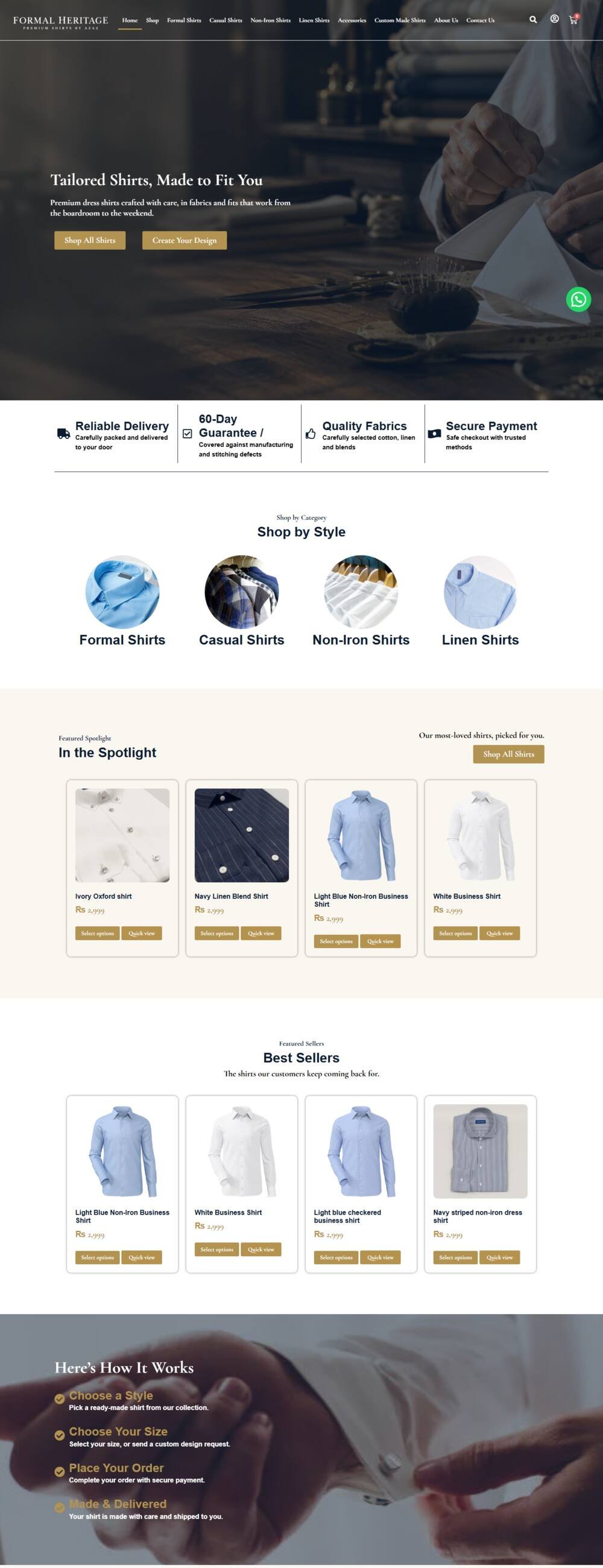 Formal Heritage website screenshot